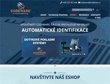 Tablet Screenshot of codeware.cz